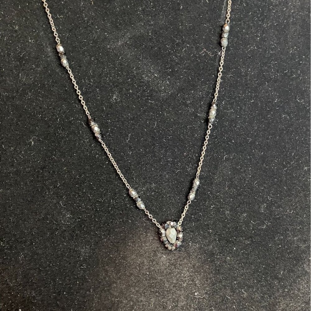 15"-18" Beaded Necklace Black LC Brand Jewelry